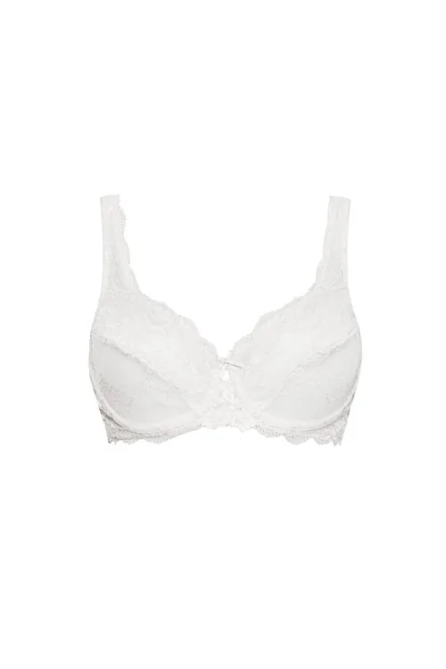 Soutien-gorge en dentelle française avec armatures avec ajusteur de bonnets C, D et E 2442