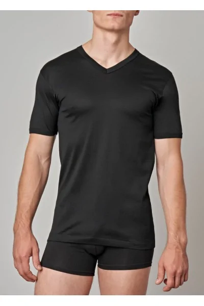 FILO DI SCOZIA - T-shirt 100% filato naturale scollo a V