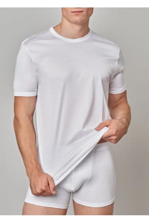 (3uds) Camiseta GICIPI de hilo de algodón con cuello redondo bajo para hombre art 261 - LADYC