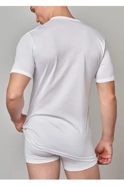 (3pcs) T-shirt GICIPI en fil d'Écosse à col ras du cou pour homme art 261 - LADYC