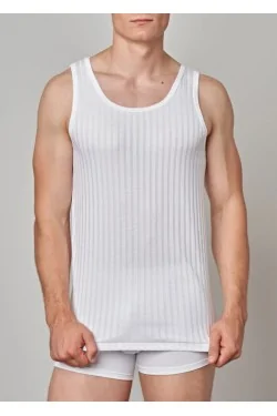 Camiseta de tirantes de hombre GICIPI de hilo escocés de canal ancho