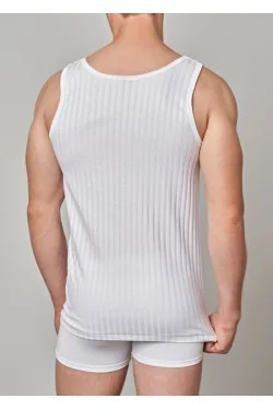 Débardeur homme en fil d'Écosse à larges côtes GICIPI