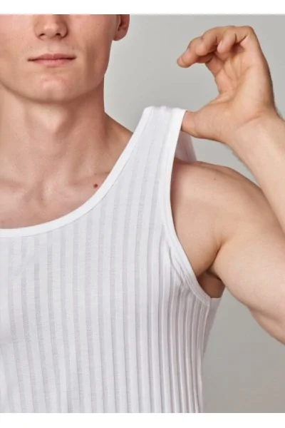 Débardeur homme en fil d'Écosse à larges côtes GICIPI