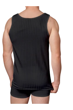 Camiseta de tirantes de hombre GICIPI de hilo escocés de canal ancho
