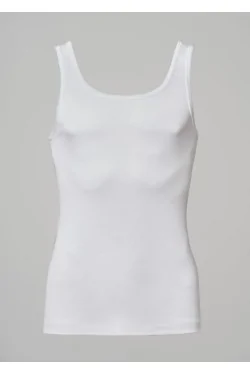 Men's Fine Ribbed Wide Shoulder Tank Top