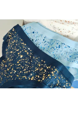 (3 piezas) Braguitas de moda para mujer y niña EMY en algodón brillante