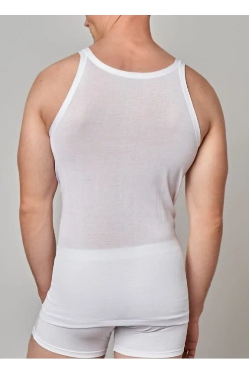 Débardeur en fil écossais pour homme – Épaules étroites et respirant