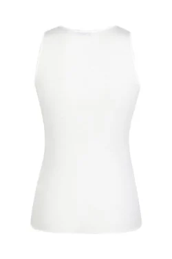 Camiseta sin mangas interior sencilla de modal+cachemira con cuello redondo Sublyme - LADYC