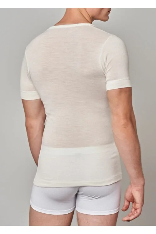 (3pcs) GICIPI t-shirt col rond homme 50% laine vierge 41 - LADYC