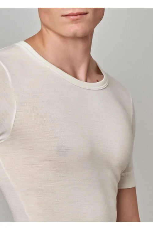 (3pcs) GICIPI t-shirt col rond homme 50% laine vierge 41 - LADYC
