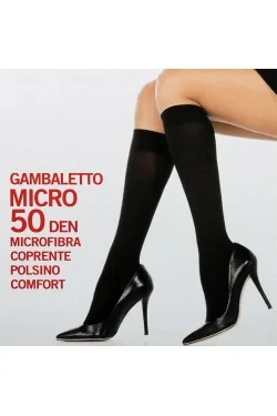 (6 pares) Medias opacas 50 den en microfibra BELLISSIMA