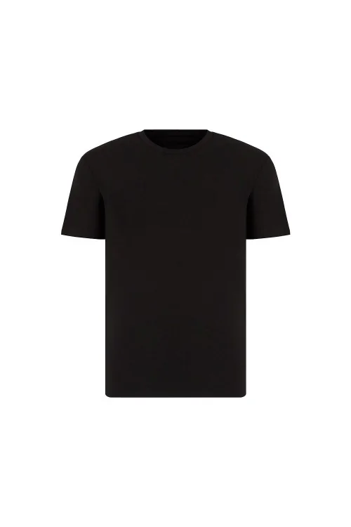 T-shirt homme FBA - Noir élégant - Fabriqué en Italie
