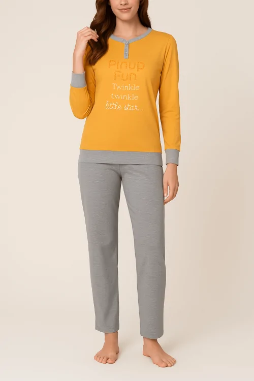 Pyjama chaud en coton pour femme&nbsp;: confort et chaleur pour la maison