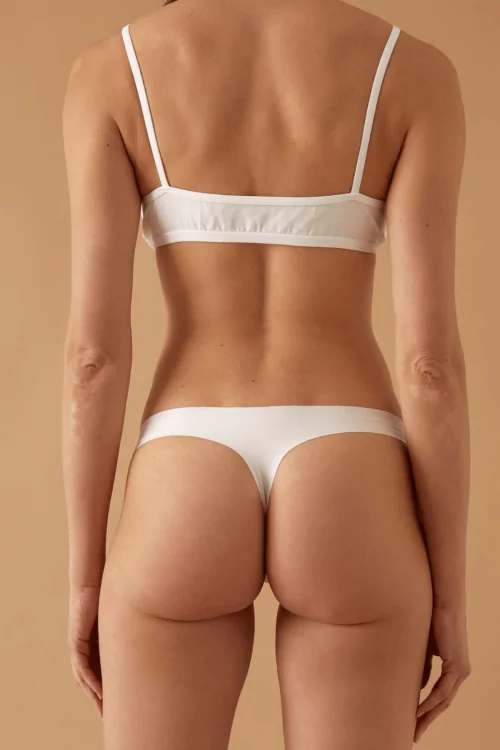 (3pcs) String invisible en coton stretch JADEA