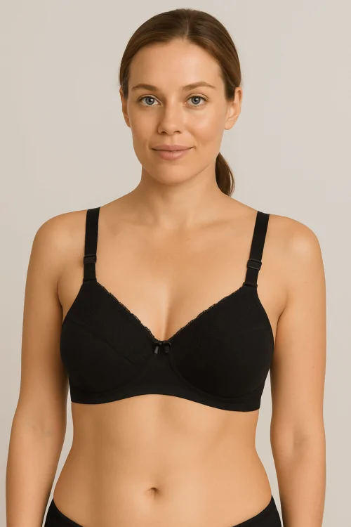 Soutien-gorge en coton, bonnet B – Broderie Sangallo