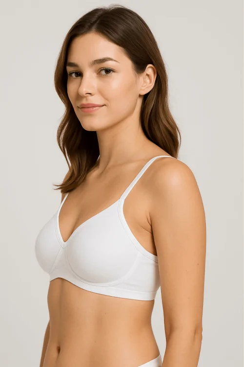 COTON PRÉFORMÉ - Soutien-gorge en coton stretch léger sans armatures