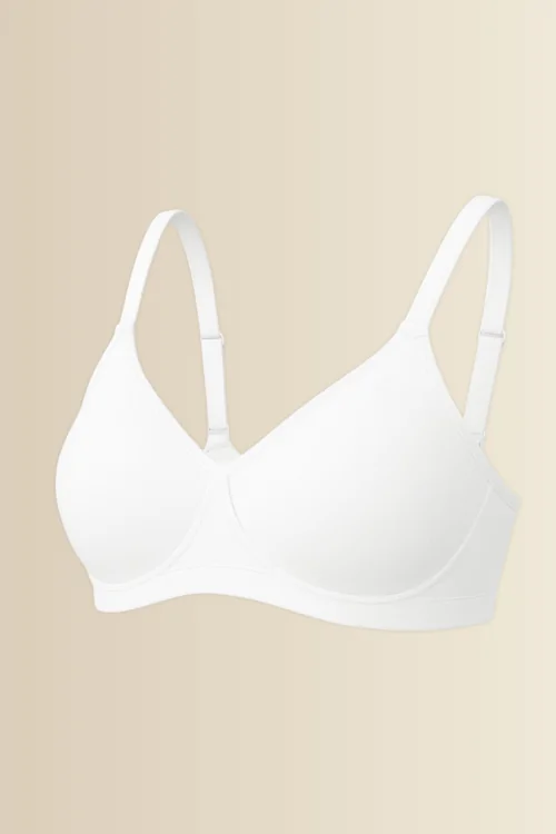 COTONE PREFORMATO- Reggiseno in leggero cotone elasticizzato senza ferretto