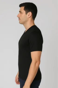 T-shirt uomo cotone V – Confezione 3 pezzi comfort