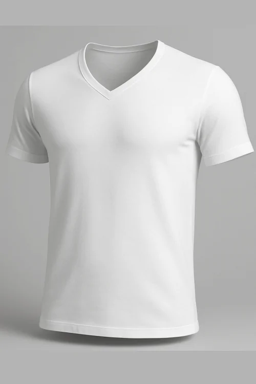 Herren-T-Shirt aus Baumwolle mit V-Ausschnitt – 3-teiliges Komfort-Set