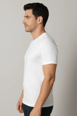Camiseta de algodón con cuello redondo para hombre – 3 piezas cómodas