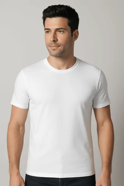 T-shirt en coton bi-élastique de haute qualité pour sous-vêtements pour hommes (3pcs) - LADYC