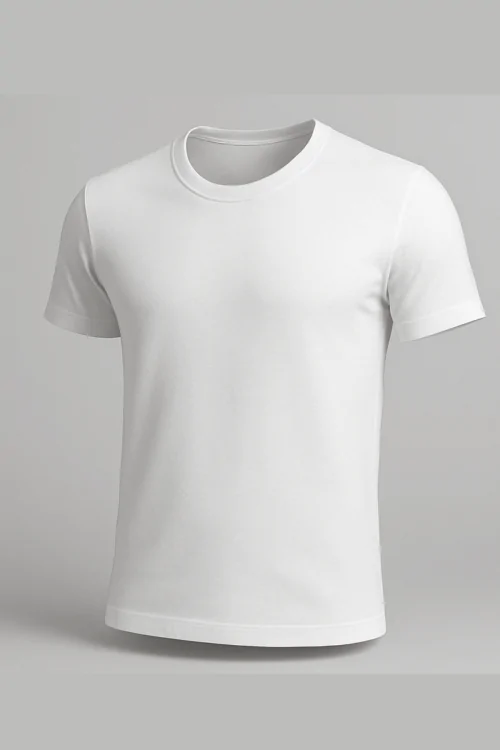 Herren-T-Shirt aus Baumwolle mit Rundhalsausschnitt – 3 bequeme Teile