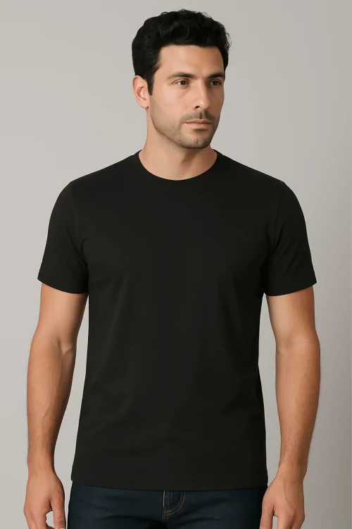 T-shirt uomo bielastico alta qualità girocollo cotone – promo 3 pezzi