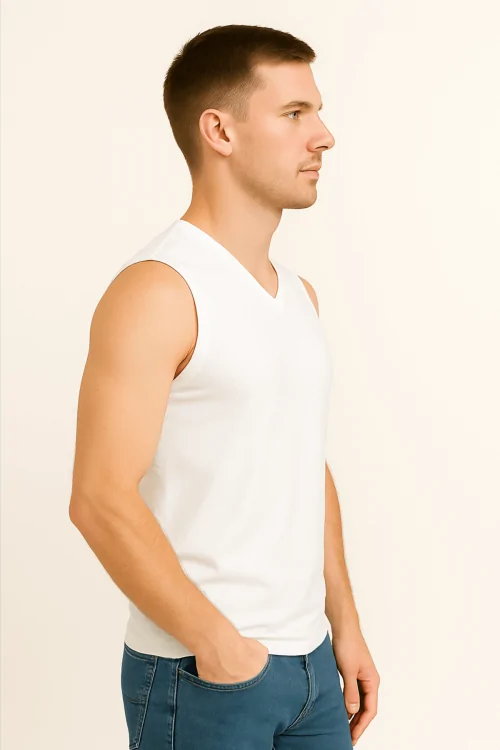 Men's invisible V-neck vest – comfort under any shirt