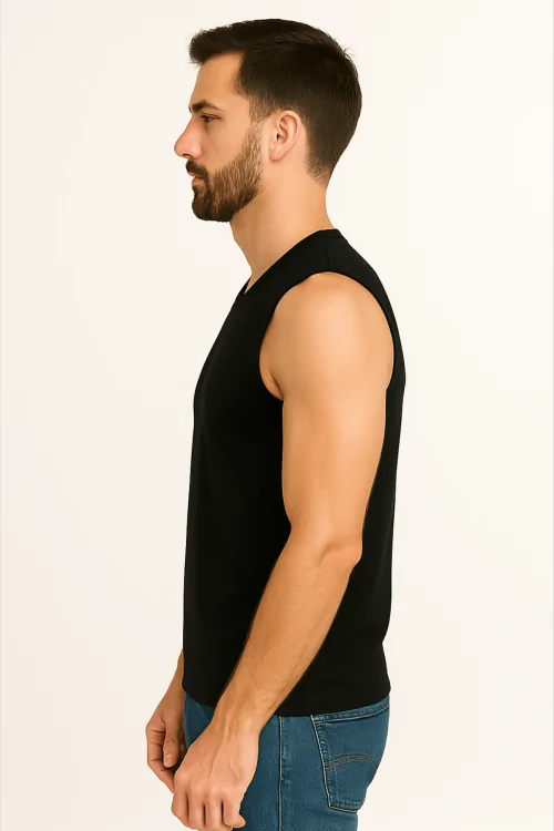 Chaleco invisible con cuello en V para hombre: comodidad bajo cualquier camisa