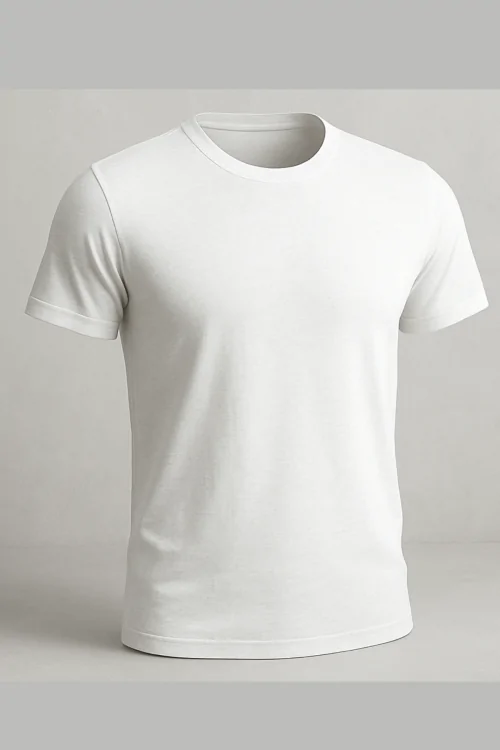 Herren-T-Shirt mit Rundhalsausschnitt aus 100 % leichter Baumwolle