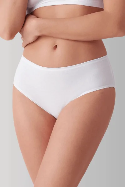 COTONE BIELASTICO - Slip Donna midi con Elastici Sottili – (3 pz)