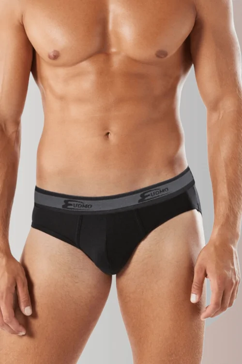 Lot de 3 paires de slips pour homme – Coton extensible résistant