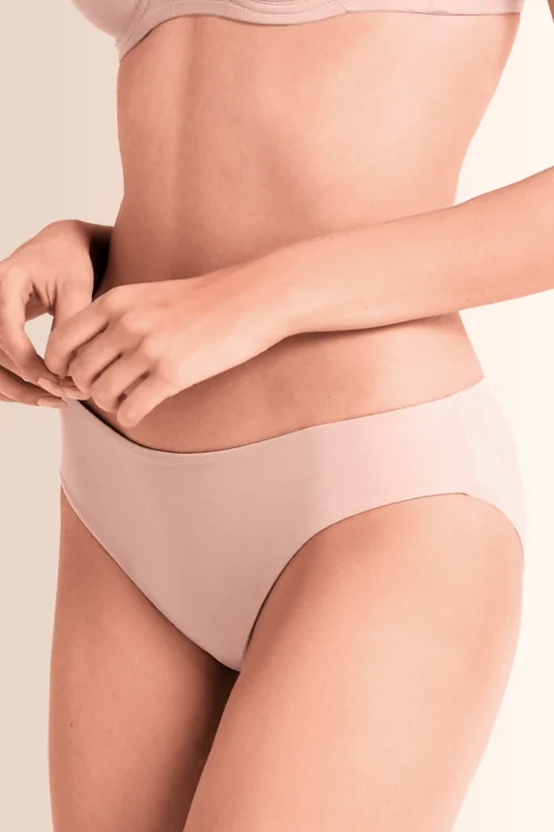 (3uds) LORMAR Braguita invisible microfibra Mousse - LADYC