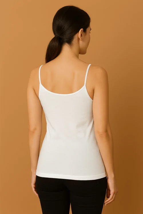 Damen-Tanktop aus 100 % leichter Lisle-Baumwolle