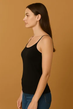 Canottiera da donna 100% cotone filo di scozia leggera