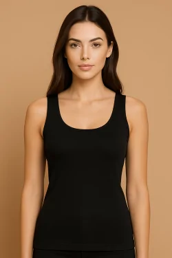 Débardeur en coton stretch – Ne marque pas sous les vêtements