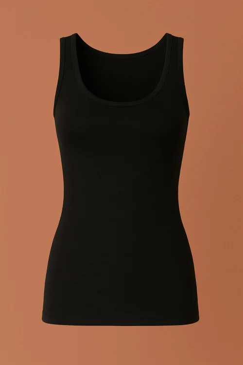 Stretch cotton tank top – Does not mark under clothing