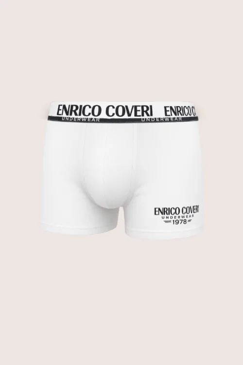 Boxer homme Enrico Coveri en coton biélastique assorti