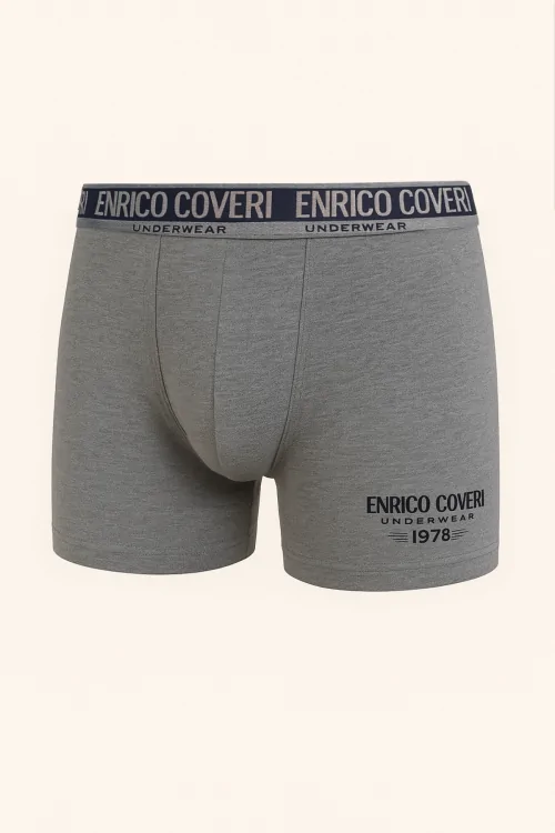 Boxer homme Enrico Coveri en coton biélastique assorti