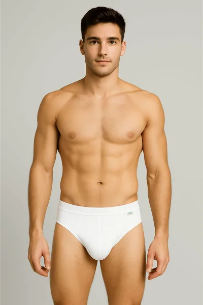 Slip homme en fil écossais à haute élasticité - fond blanc ou foncé