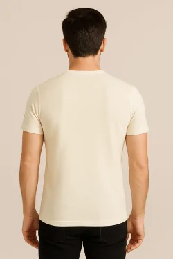 Camisa interior de hombre confeccionada en lana en el exterior y algodón en la piel.