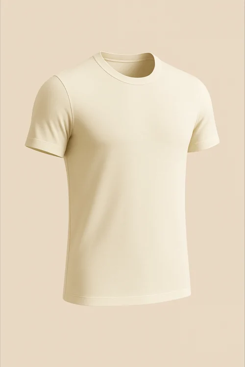 Camisa interior de hombre confeccionada en lana en el exterior y algodón en la piel.