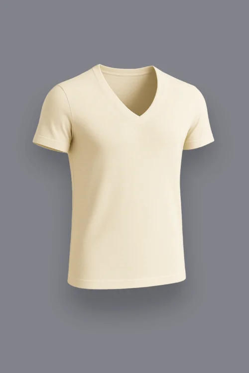 Ropa interior masculina de lana y algodón con cuello puntiagudo