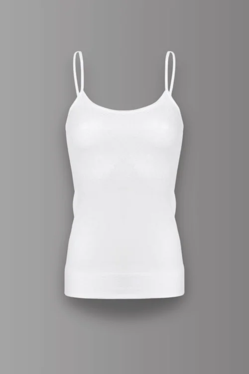 Canotta donna spalla stretta jacquard setificata elasticizzata