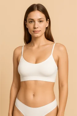 Nahtloser Damen-Mikrofaser-BH mit Polsterung