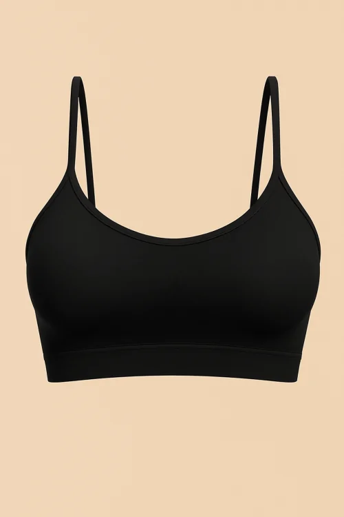 Brassiere donna in microfibra senza cuciture e imbottiture