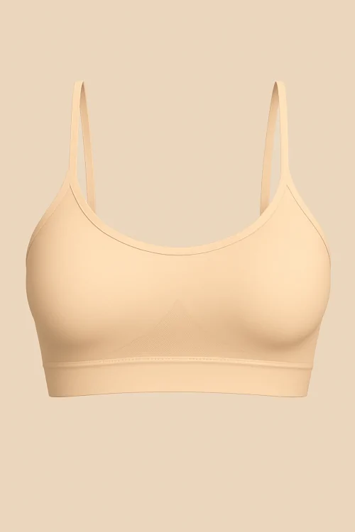 Nahtloser Damen-Mikrofaser-BH mit Polsterung