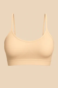 Nahtloser Damen-Mikrofaser-BH mit Polsterung