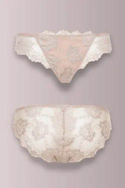 Slip donna in pizzo elasticizzato con doppio pannello frontale