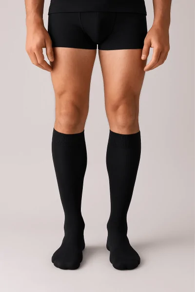 Chaussette haute homme en laine et nylon - double couche certifiée